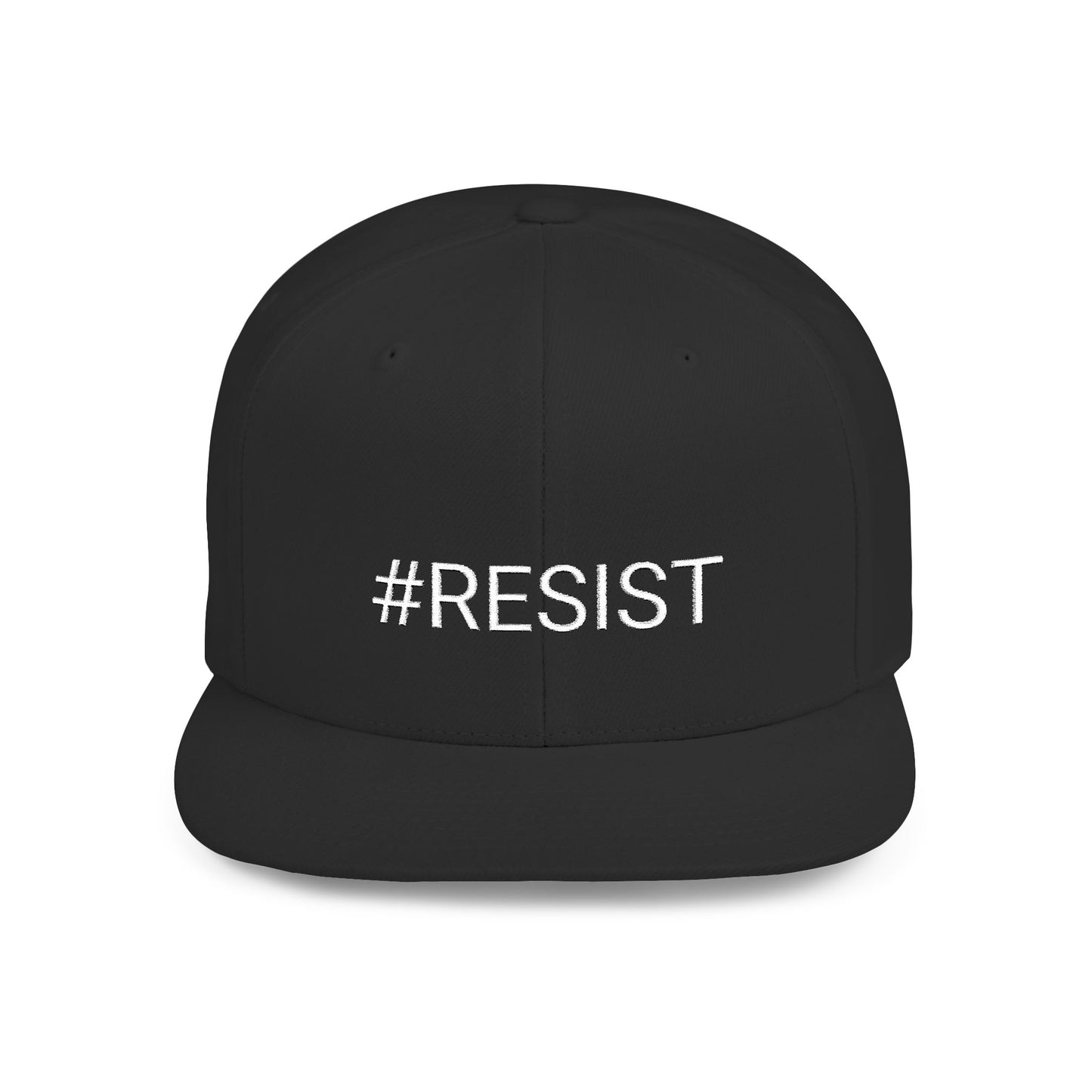 Flat Bill Snapback #RESIST Baseball Cap