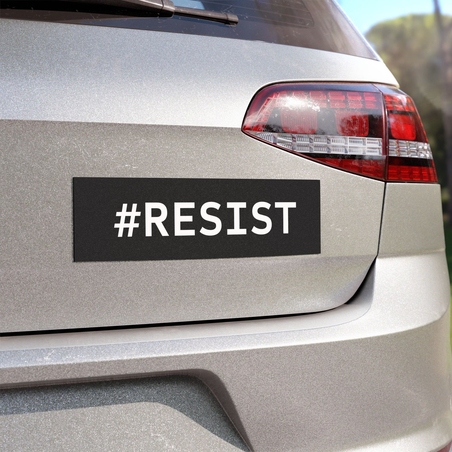 #RESIST Car Magnet - Bold Statement Decor for Vehicles